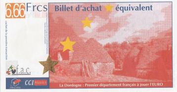 Billet de  1 Euro  CCI PERIGORD la Dordogne Frankrijk beschikbaar voor biedingen