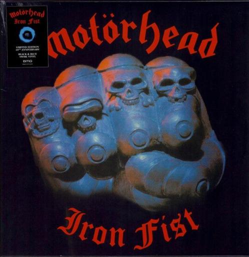 MOTÖRHEAD - Iron Fist (Blue & Black Swirl Vinyl), CD & DVD, Vinyles | Hardrock & Metal, Neuf, dans son emballage, Envoi