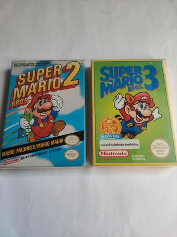 Super Mario Bros 2 et 3 Nintendo NES 