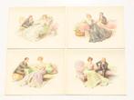 Prints " Scènes Galantes " 1900 d' A. WALDEMAR, Enlèvement ou Envoi
