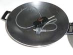 Elektrische wok van Philips met instelbare thermostaat., Ophalen, Zo goed als nieuw, Aluminium, Wok