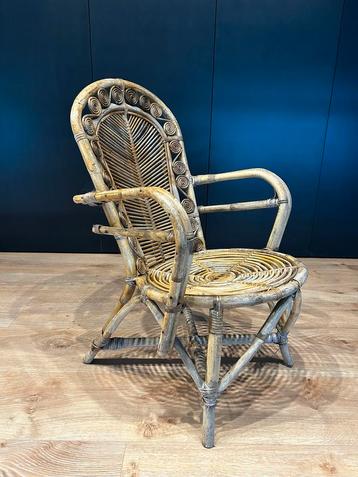 Magnifique chaise en Rotin style chaise Emmanuelle années 70