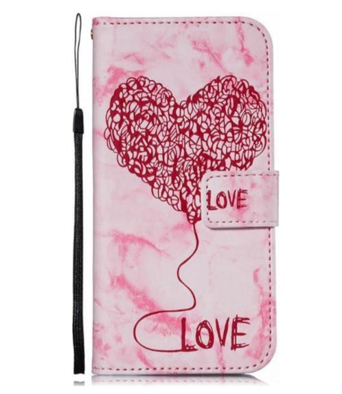 Samsung Galaxy S9 Plus Bookcase hoesje Love hart - Roze, Telecommunicatie, Mobiele telefoons | Hoesjes en Screenprotectors | Samsung
