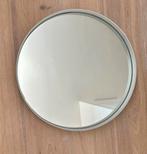 Wandspiegel wit metaal frame, 50cm diameter, Ophalen, Zo goed als nieuw