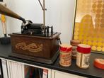 phonographe Edison standard avec 100 cylindres, Antiek en Kunst