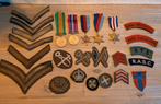 Lot Britse kentekens en medailles wo2, Verzamelen, Militaria | Tweede Wereldoorlog, Ophalen of Verzenden