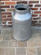 Zinken melkkan, Ophalen, Zo goed als nieuw, Zink, Met handgreep