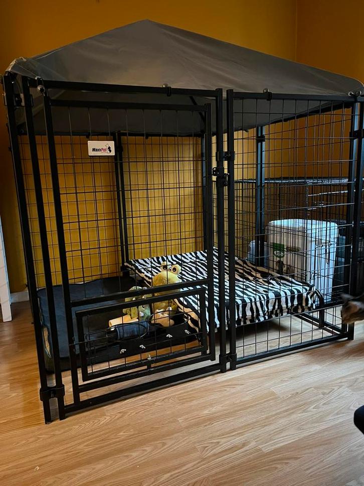 Honden bench, Dieren en Toebehoren, Hondenhokken, Zo goed als nieuw, Hondenkennel, Ophalen