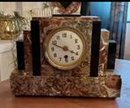 Marmeren vintage klok met bijhorend stuk/ plateau, Antiquités & Art, Antiquités | Horloges, Enlèvement