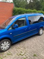 Caddy -7- zitplaatsen -2 lieter -benzine +cng, Auto's, Volkswagen, Euro 5, Stof, Blauw, 7 zetels