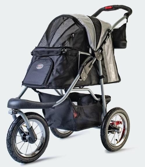 Hondenbuggy Innopet Comfort Air Eco Black-Silver, Dieren en Toebehoren, Honden-accessoires, Nieuw, Ophalen