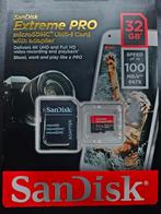 microSD SanDisk 32 Go Extreme Pro, TV, Hi-fi & Vidéo, MicroSD, Enlèvement ou Envoi, Neuf