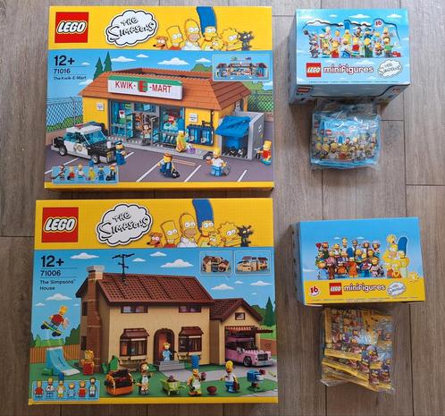 Lego simpsons house 71006 + 71016 kwik-e-mart + minifigures, Kinderen en Baby's, Speelgoed | Duplo en Lego, Lego, Ophalen