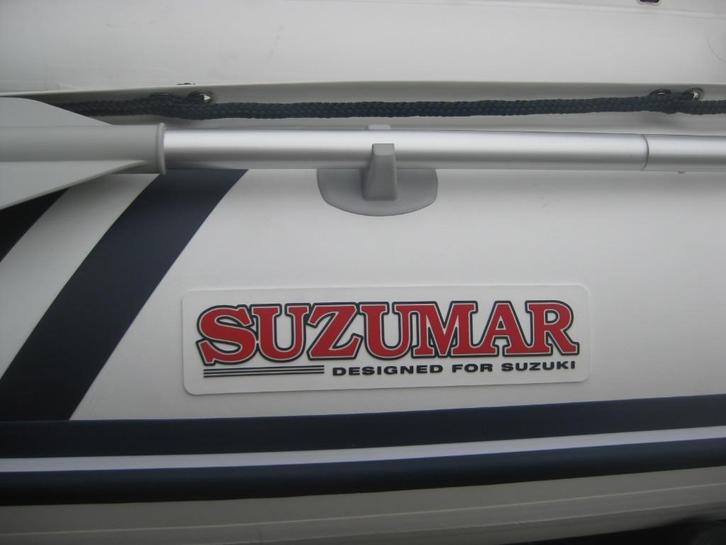 RIB Suzumar + PEGA trailer + SUZUKI motor 10pk, Watersport en Boten, Rubberboten, Zo goed als nieuw, Overige merken, Ophalen