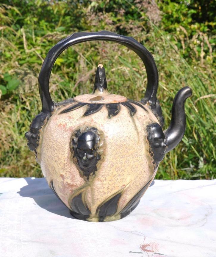 bouilloire decorative gres val d'heure sttublet, Antiek en Kunst, Antiek | Keramiek en Aardewerk, Ophalen of Verzenden