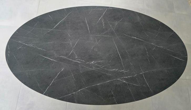 IKEA MARIEDAMM Tafel, zwart marmerpatroon, 180x100 cm, Maison & Meubles, Tables | Tables à manger, Enlèvement