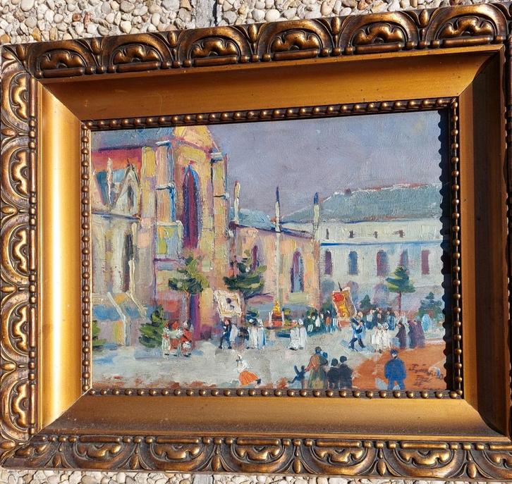 Virgajessabasiliek met Virgajessestoet in 1926, nog vơơr de, Antiek en Kunst, Kunst | Schilderijen | Klassiek, Ophalen of Verzenden