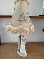 Ancienne lampe de chevet en porcelaine vintage, Enlèvement