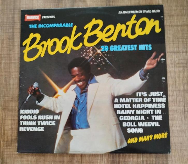 Disque vinyle Brook Benton 20 greatest hits année 1977, CD & DVD, Vinyles | R&B & Soul, Utilisé, Soul, Nu Soul ou Neo Soul, 1960 à 1980