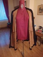 MANTEAU réversible ASTRACAN ET PEAU DE VACHE, Zo goed als nieuw