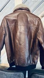 Lederen jas pme, Kleding | Heren, Jassen | Winter, Ophalen, Maat 52/54 (L), Bruin, Zo goed als nieuw
