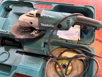 Makita 230mm slijpmachine+grote professionele schijfset(20+) beschikbaar voor biedingen