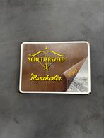Oud emaille reclame bord Schuttersveld Manchester, Ophalen of Verzenden, Gebruikt, Reclamebord