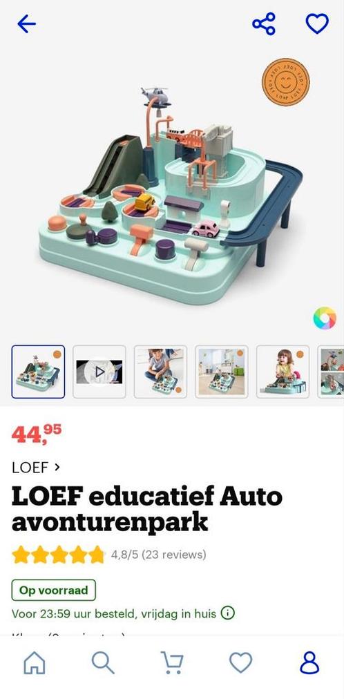 LOEF educatief auto avonturenpark, Enfants & Bébés, Jouets | Circuits, Comme neuf, Enlèvement ou Envoi