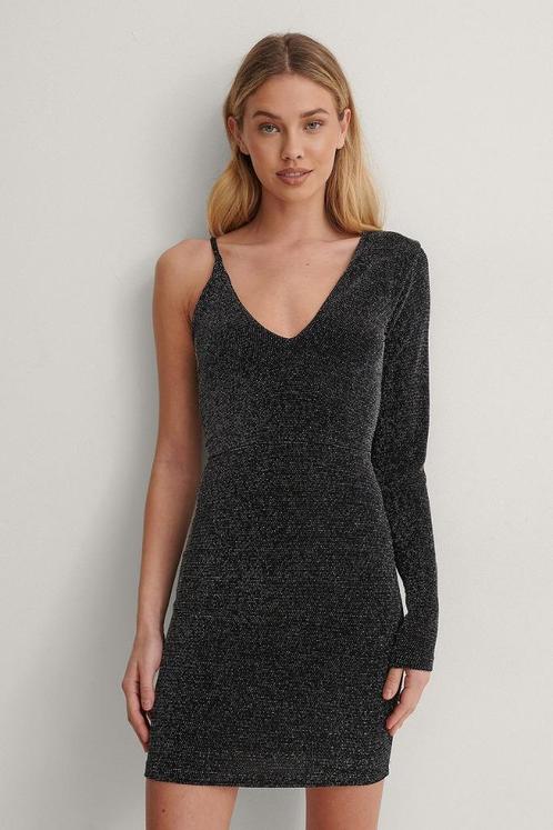 Glitter jurk van NA-KD, Kleding | Dames, Jurken, Nieuw, Maat 36 (S), Ophalen of Verzenden