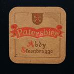 Paters bier Abdy Steenbrugge sous-bock bierviltje coaster, Enlèvement ou Envoi, Sous-bock