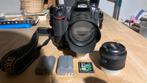 Nikon D300 + accessoires + 2 objectifs, Audio, Tv en Foto, Fotocamera's Digitaal, Ophalen, Gebruikt, Nikon, Geen optische zoom