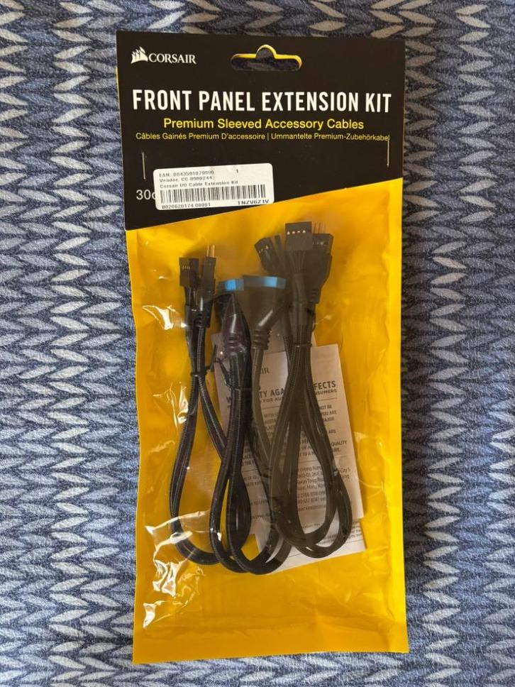 Front Panel Extension Kit Corsair - Premium Cables, Computers en Software, Interne voedingen, Nieuw, Ophalen