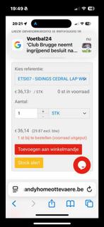 Sidings cedral lap wit 51 stuks, Tickets en Kaartjes