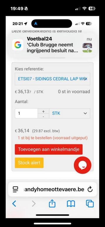 Sidings cedral lap wit 51 stuks