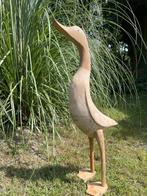 Set houten loopeenden 4 stuks eenden 67cm uniek, Tuin en Terras, Ophalen, Nieuw, Hout, Dierenbeeld