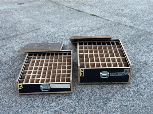 Twee houten sorteerkoffers, sorteerbakken, Zakelijke goederen, Landbouw | Werktuigen, Ophalen