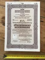 Duitse obligatie WO2 origineel, Ophalen of Verzenden