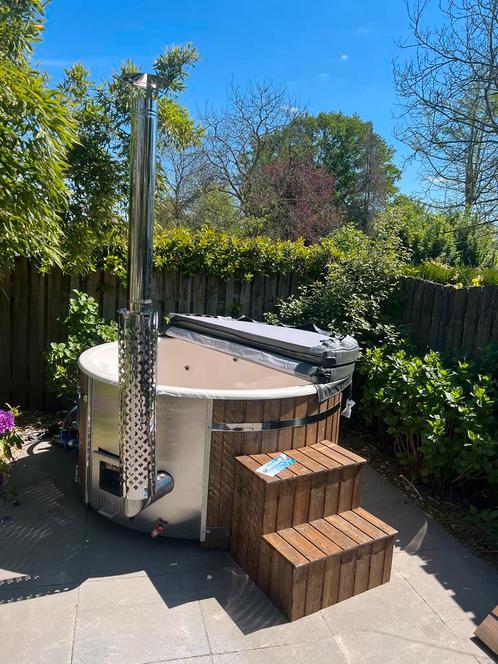 Hottubs houtgestookt - grote voorraad - inc. Bezorging, Tuin en Terras, Zwembad-toebehoren, Nieuw, Ophalen