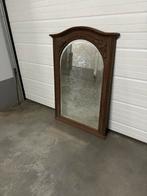 Schouwspiegel in hout, Huis en Inrichting, Woonaccessoires | Spiegels, Ophalen, Gebruikt, 100 tot 150 cm, 75 tot 100 cm