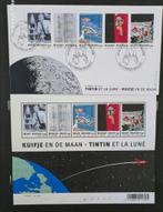 TINTIN - OBJECTIF LUNE-1 FDC + 1 FEUILLET NON OBLITERE, Verzamelen, Verzenden