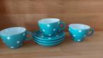 lot de 3 tasses et 3 sous-tasses, Ophalen of Verzenden, Zo goed als nieuw