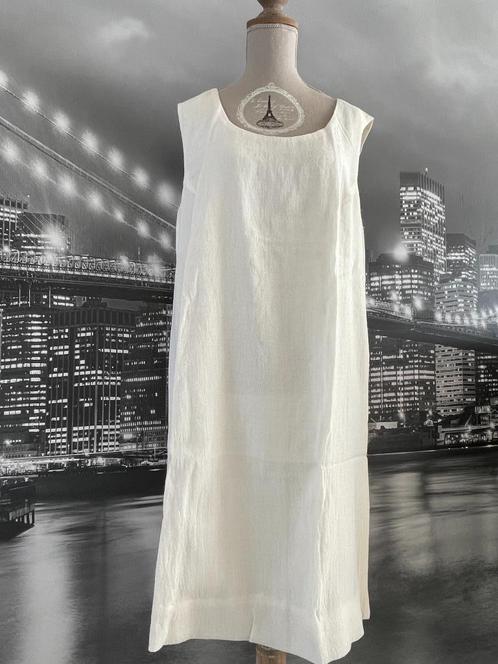 stijlvol tijdloos kleed Crea Concept jurk zomer - 42/44, Kleding | Dames, Jurken, Zo goed als nieuw, Maat 42/44 (L), Wit, Onder de knie