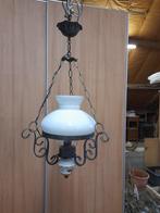 hanglampen, Huis en Inrichting, Lampen | Hanglampen, Gebruikt, Ophalen, 75 cm of meer, Glas
