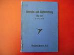 Betriebs- und Rustanleitug Me109E mit Motor DB601. (34)., Ophalen of Verzenden, Luchtmacht, Boek of Tijdschrift