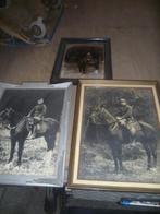 3 OUDE FOTO S VAN T LEGER  TE PAARD, Enlèvement
