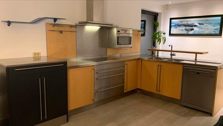 Bulthaup keuken met inox bladen !, Huis en Inrichting, Keuken | Keukenelementen, Gebruikt, 150 tot 200 cm, 200 cm of meer, 50 tot 75 cm