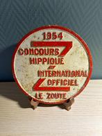 Enseigne en fonte "Concours Hippique Le Zoute" de 1954, Enlèvement