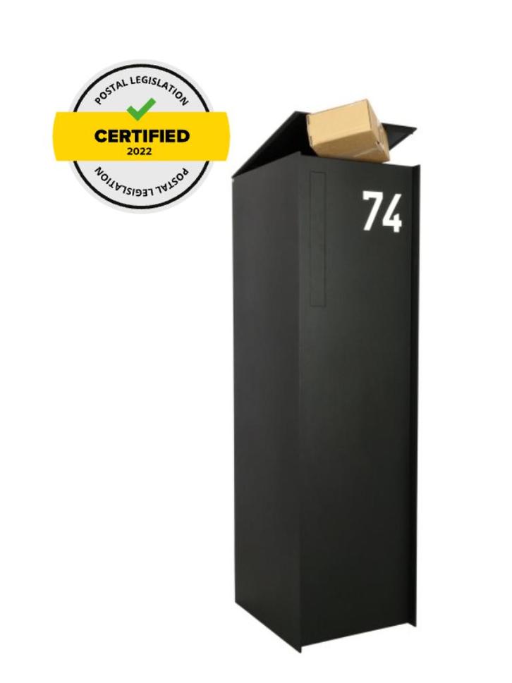 Vrijstaande brievenbus, eSafe, Fenix Top Large, Zwart, Tuin en Terras, Overige Tuin en Terras, Nieuw, Ophalen
