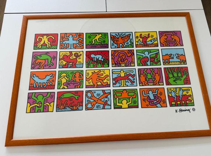 Keith Haring Originele Poster 'Retrospect', Antiek en Kunst, Kunst | Litho's en Zeefdrukken, Ophalen of Verzenden