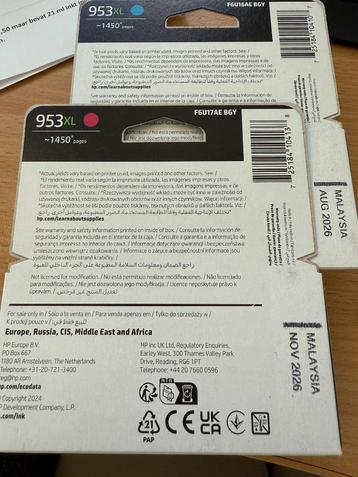 HP originele cartridges 953XL - Aan halve prijs beschikbaar voor biedingen